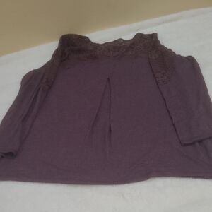 ENERGY World Wear XL purple Lace Women Knit Top